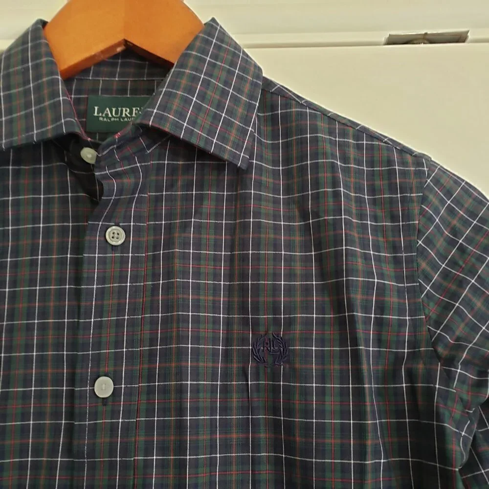 NWT - Ralph Lauren Plaid Button Down Shirt - Size 12